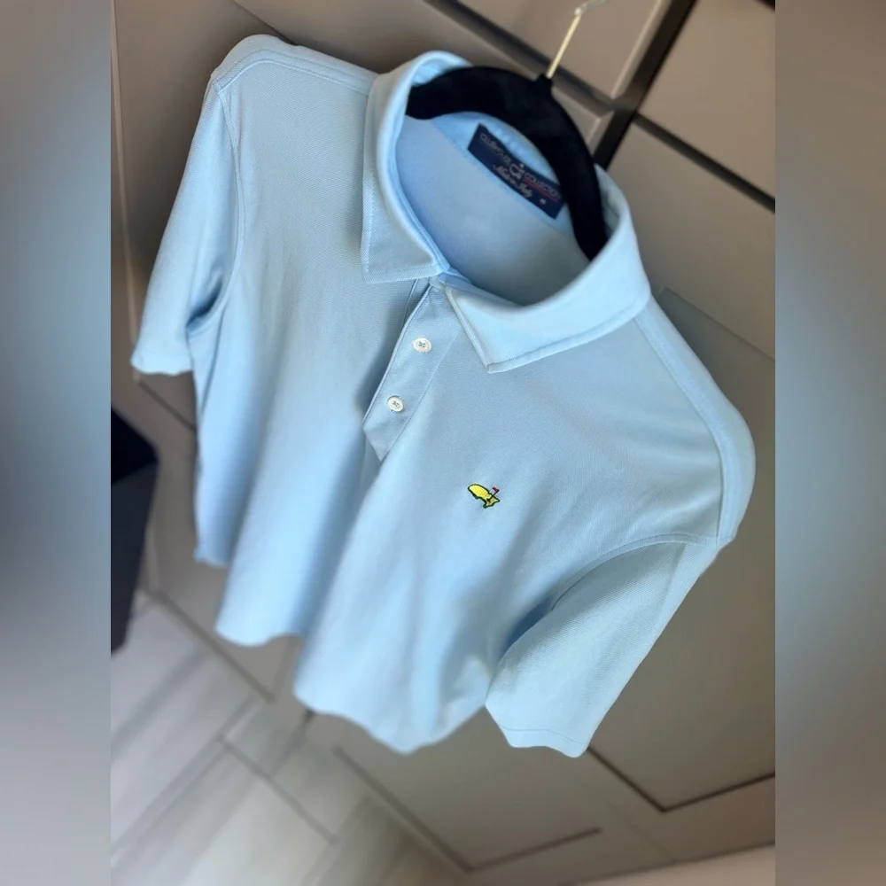 Brand New | Masters Clubhouse Collection Polo Made in Italy Sky Blue Augusta | M - Picture 9 of 16